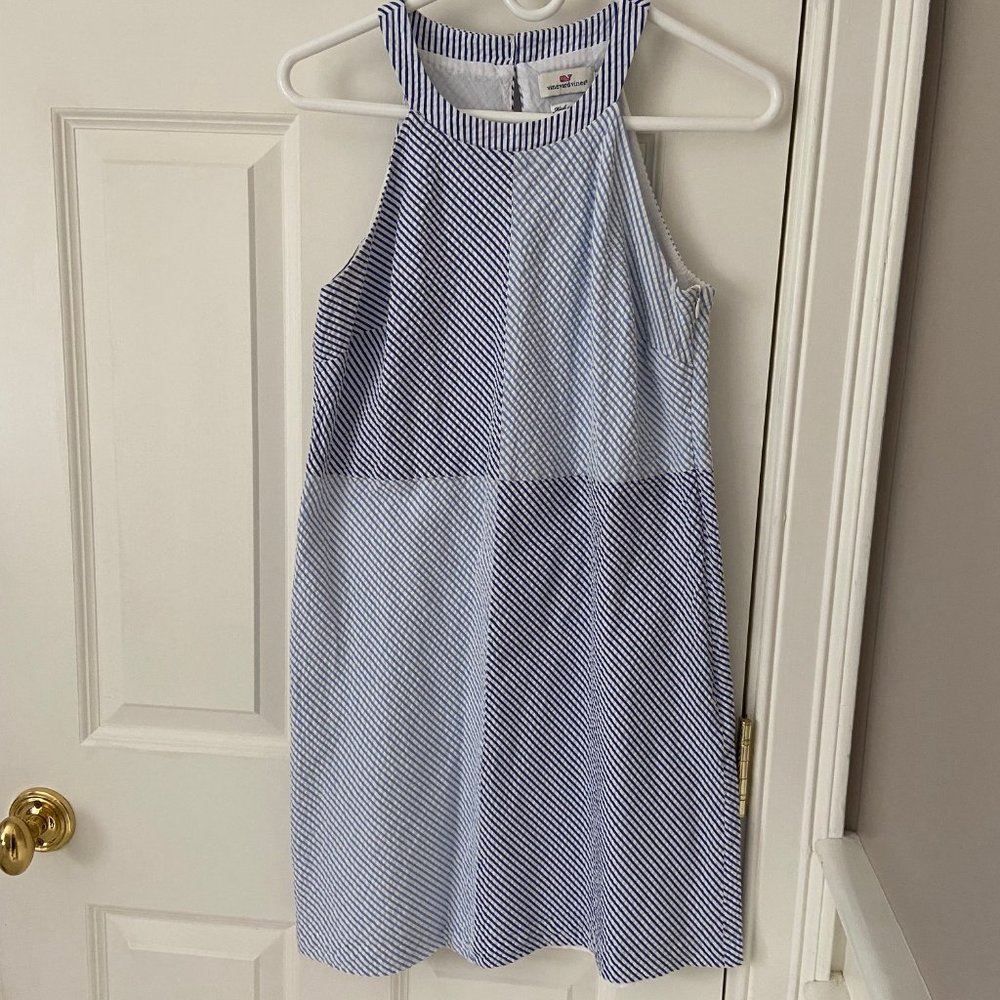 Vineyard Vines Blue and White Striped Dress